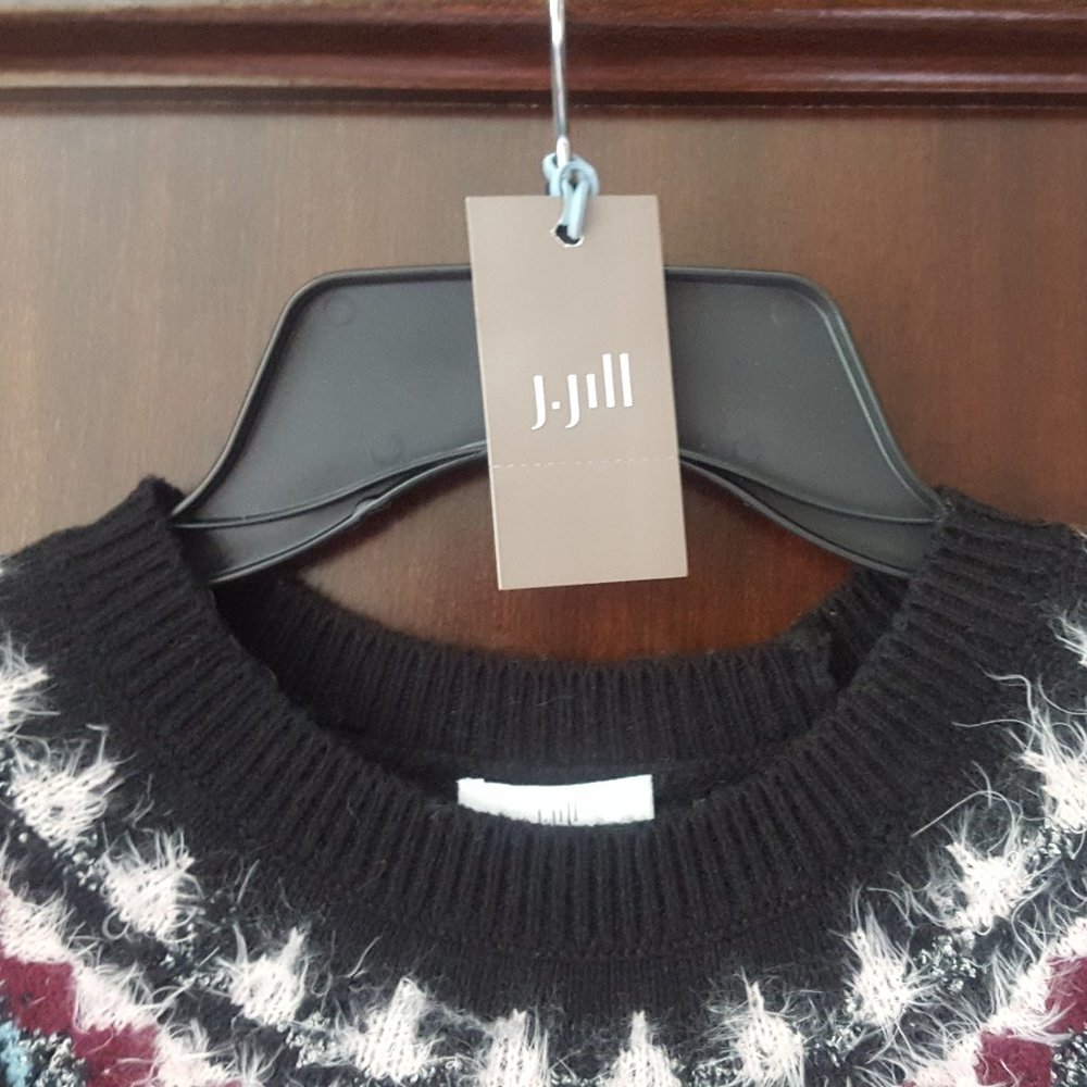 J Jill Multi Colored Fair Isle Sweater - Picture 5 of 10
